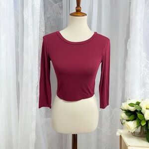 Forever 21 Wine‎ Colored Red Blouse